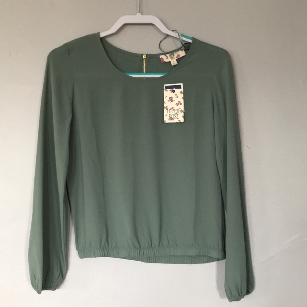 Long sleeve Chiffon blouse